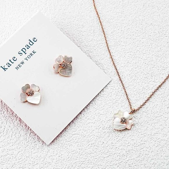 Kate Spade Flower Earring and Necklace Set - Picture 3 of 5